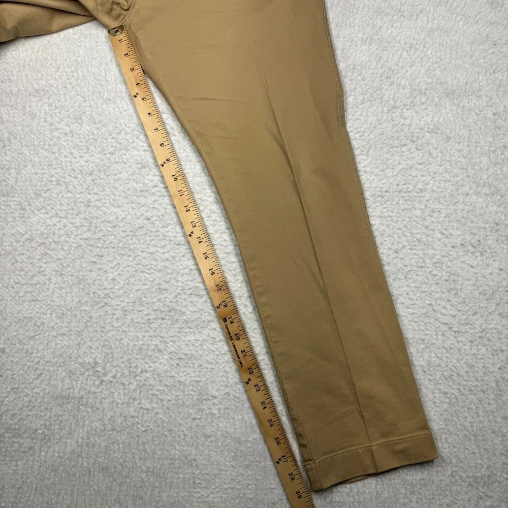 J CREW Chino Pants‎ Mercantile Flex Slim Stretch Khaki Beige Men's Size 35x30
